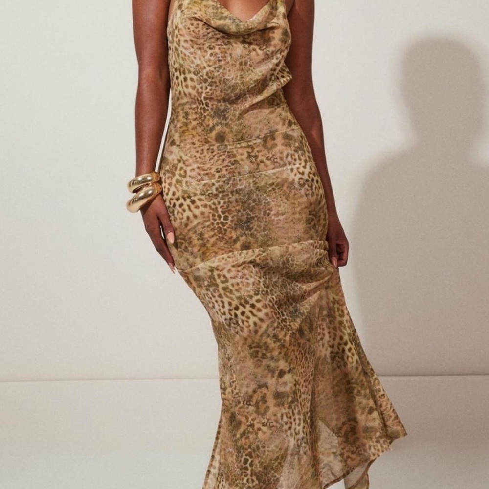 Leopard Print Maxi Dress